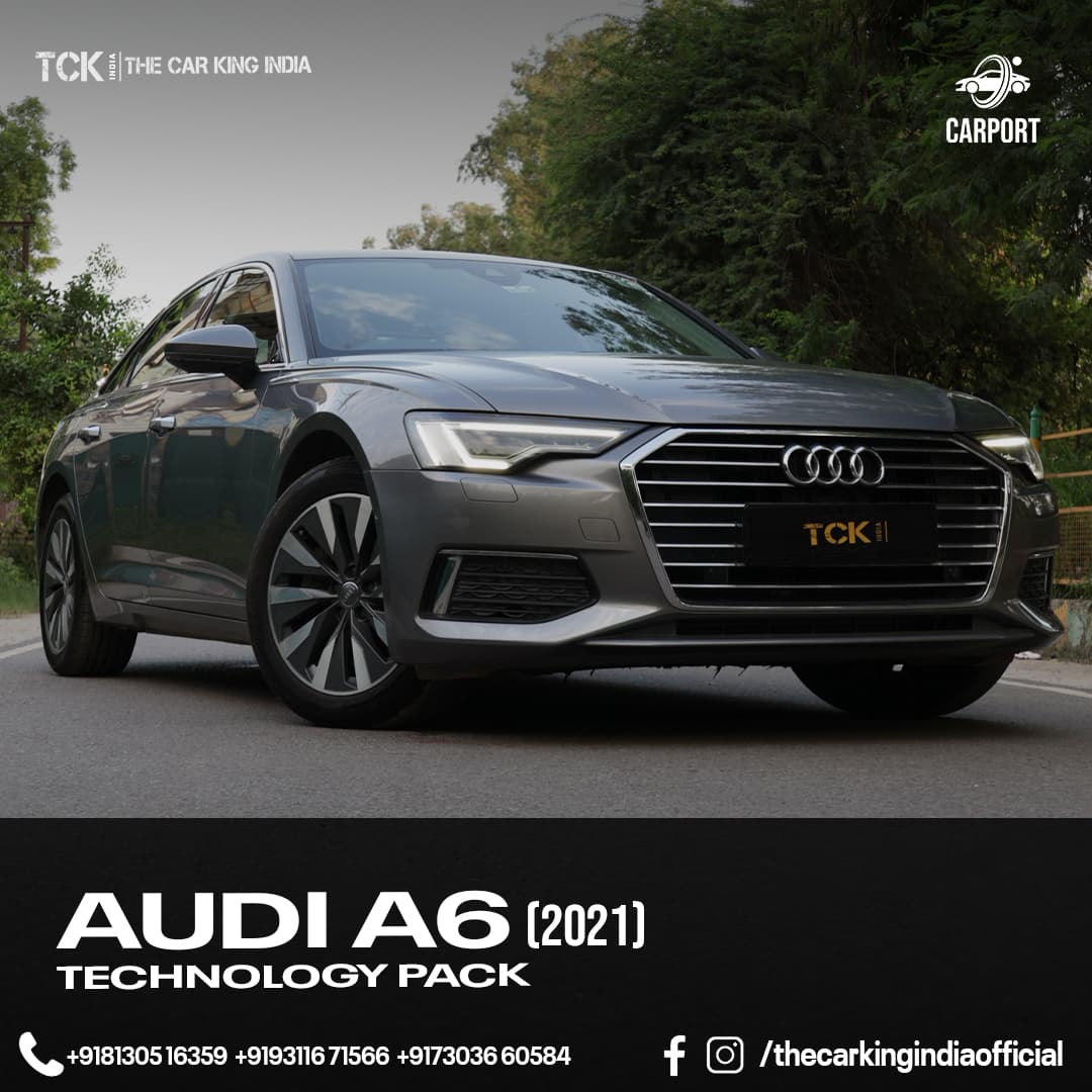 Used AUDI A6 45 TFSI TECHNOLOGY 2021 grey - photo 2