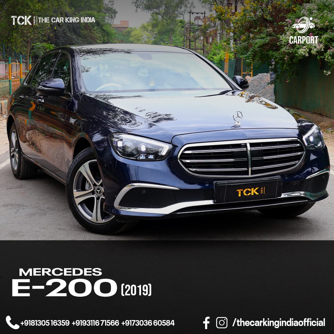 Used MERCEDES BENZ E CLASS 2019 blue - photo 1