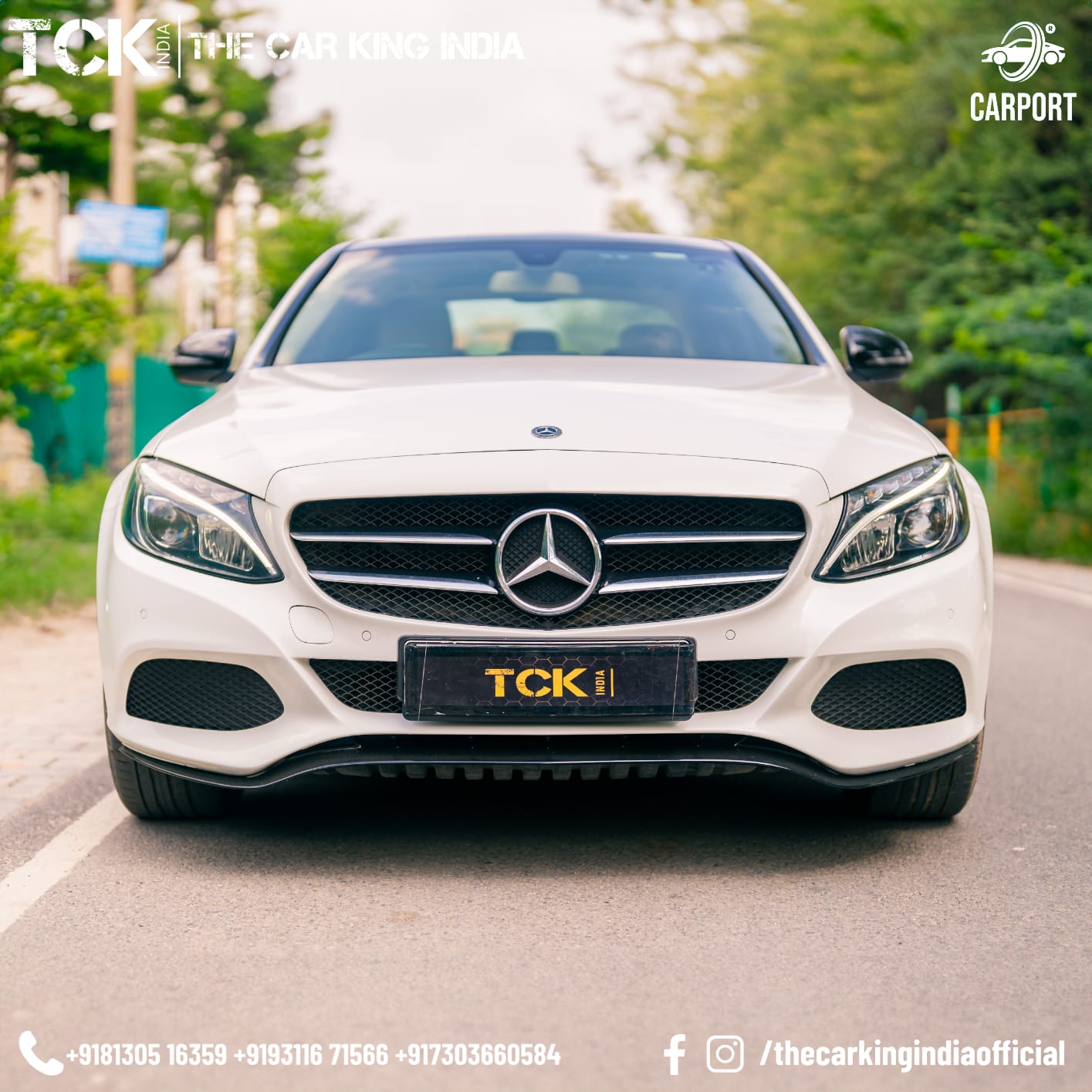 Used MERCEDES C220D 2018 white - photo 1